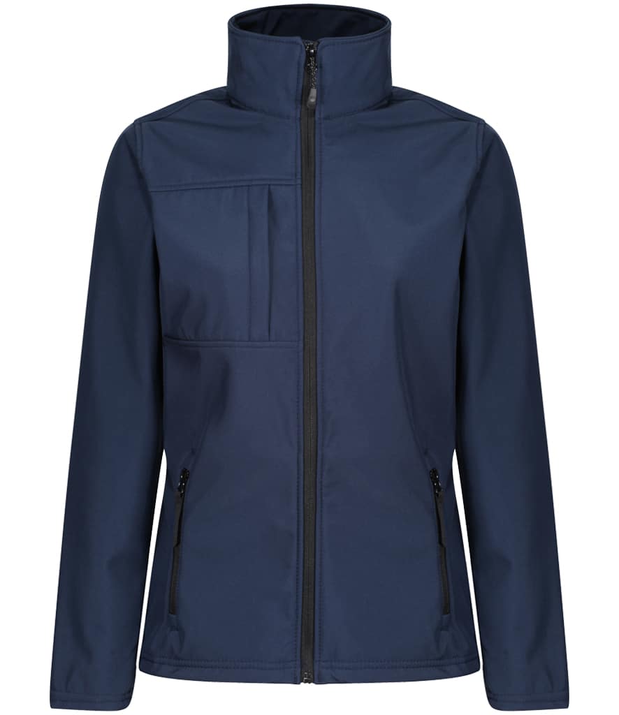 Soft shell jacket with water-resistant properties.