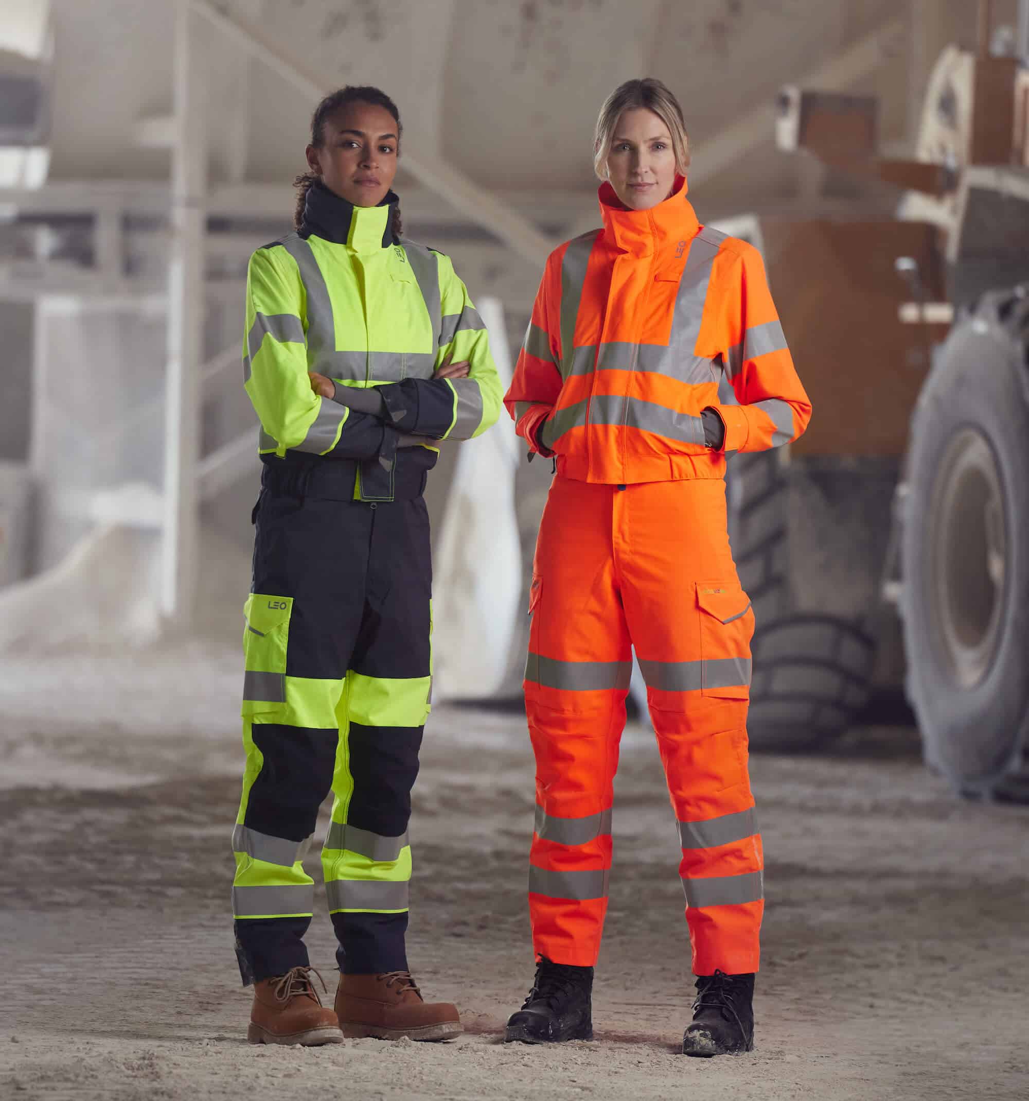 High-visibility clothing for roadside safety