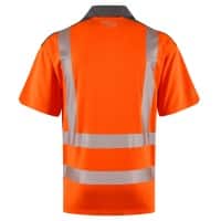 P12-O_Short Sleeve Orange Polo Shirt_Back-200×200
