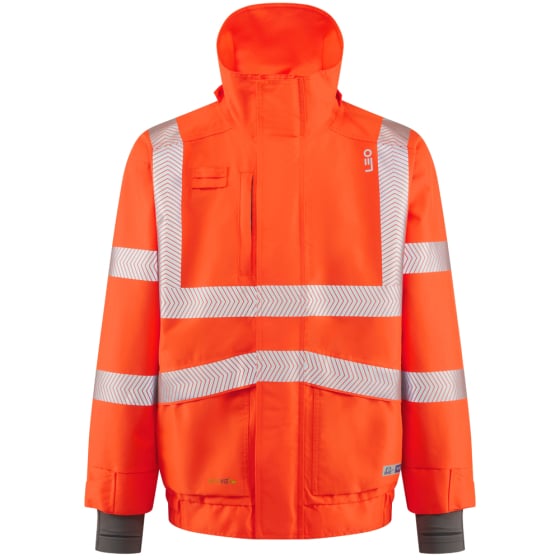 j05_o_leo DARTMOOR J05-LEO Hi-Viz Bomber Jacket in fluorescent orange