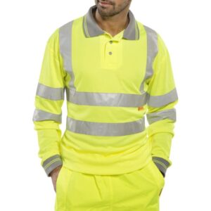 HI-VIS POLO LS